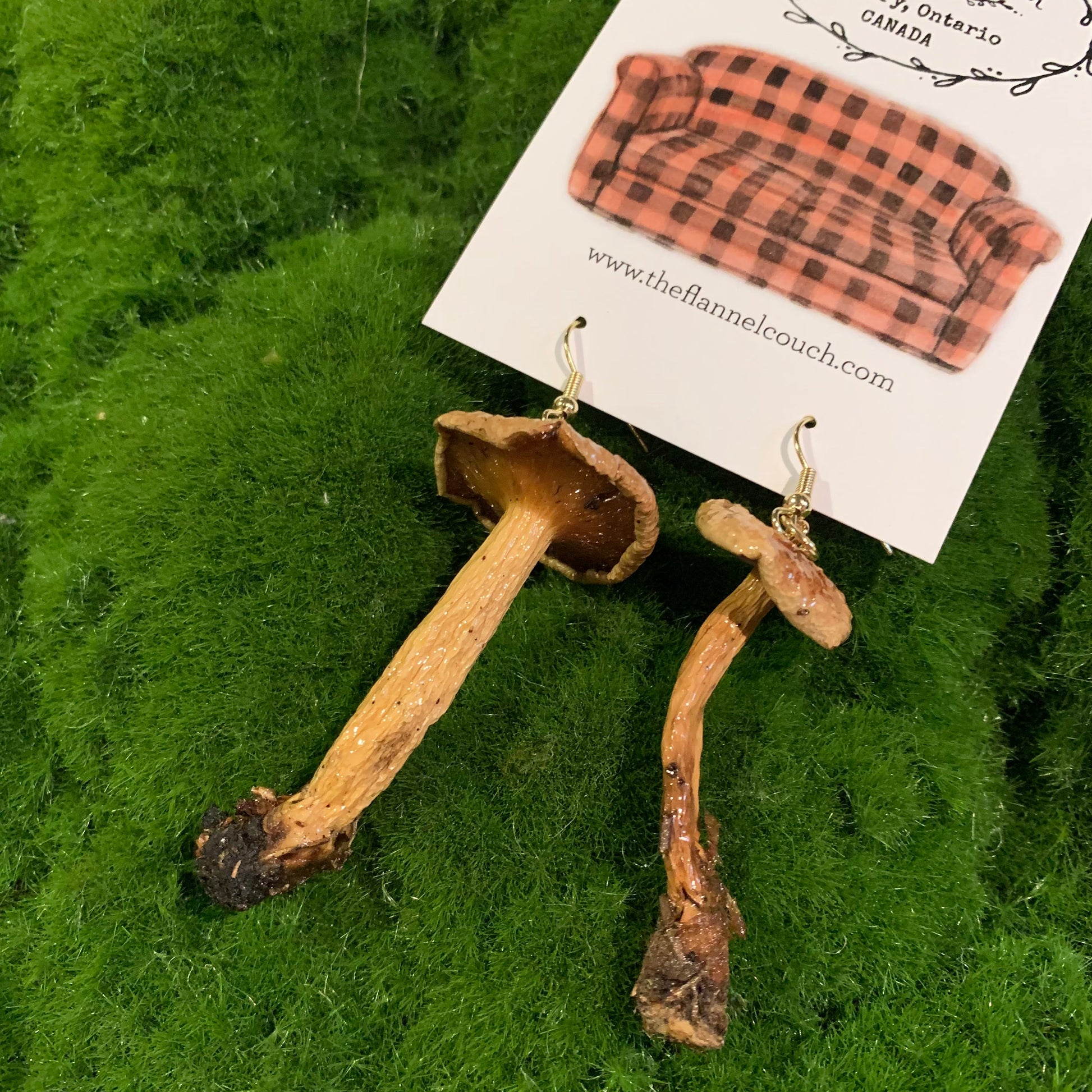 Wild Ontario Mushrooms Earrings - Velora Luxury Fashion