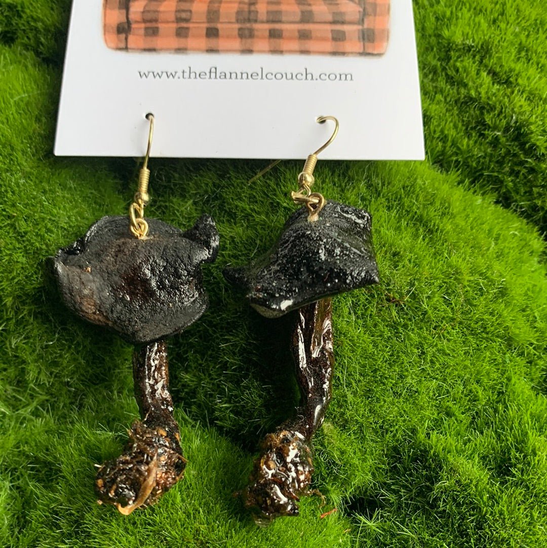 Wild Ontario Mushrooms Earrings - Velora Luxury Fashion