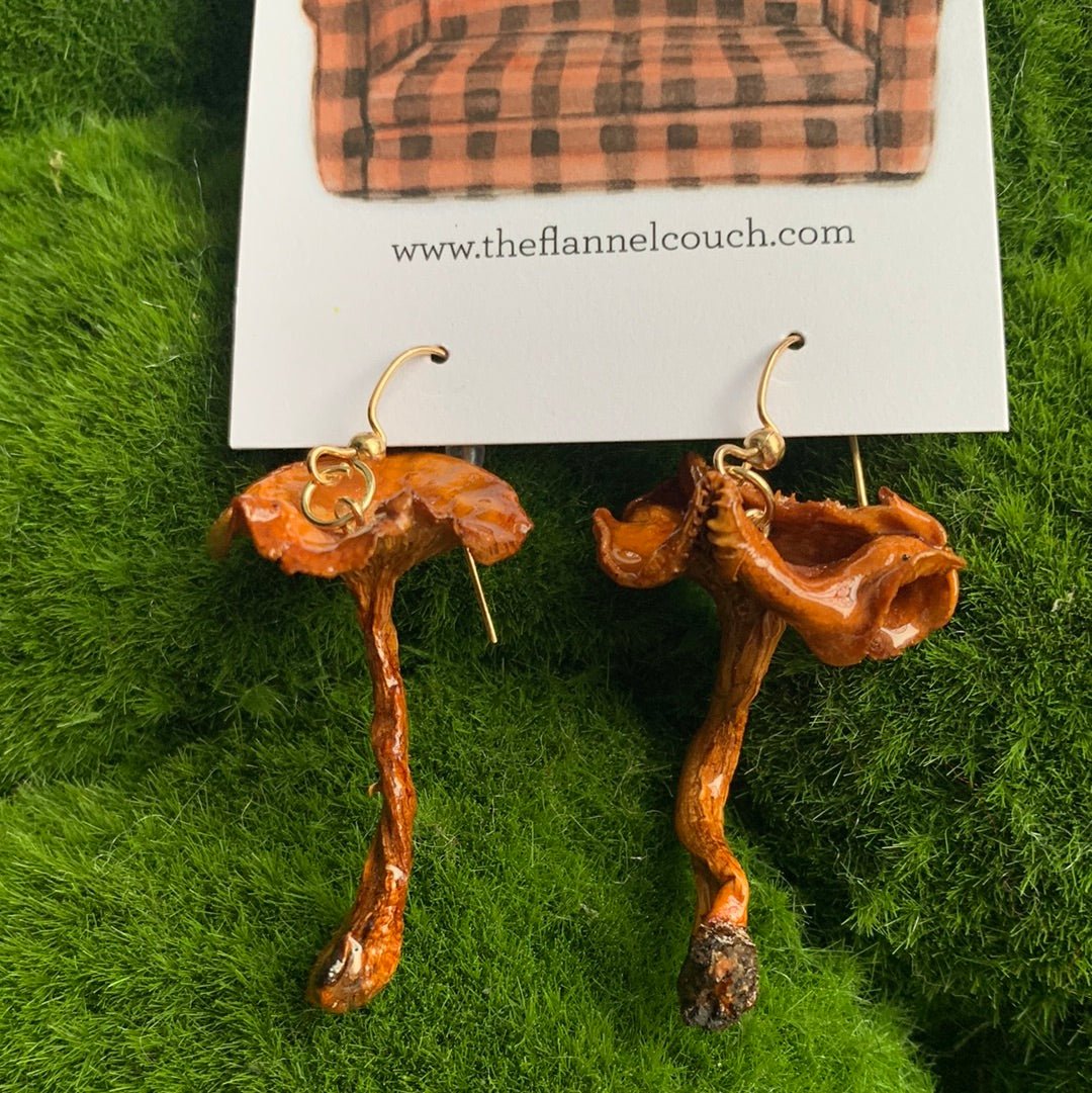 Wild Ontario Mushrooms Earrings - Velora Luxury Fashion