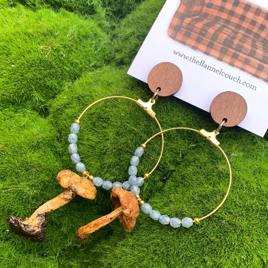 Wild Ontario Mushrooms Earrings - Velora Luxury Fashion