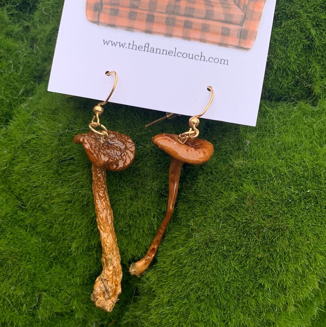 Wild Ontario Mushrooms Earrings - Velora Luxury Fashion
