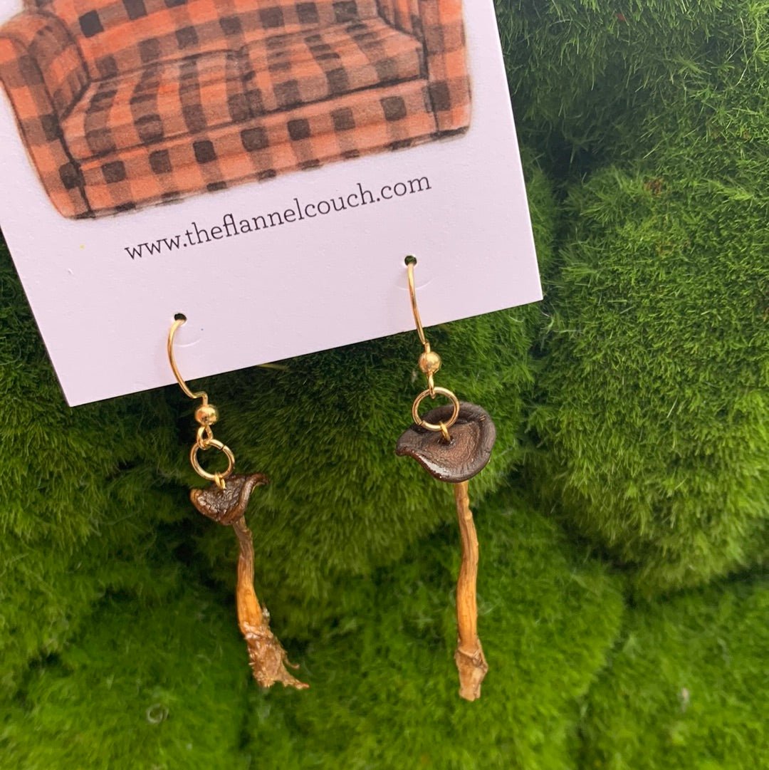Wild Ontario Mushrooms Earrings - Velora Luxury Fashion