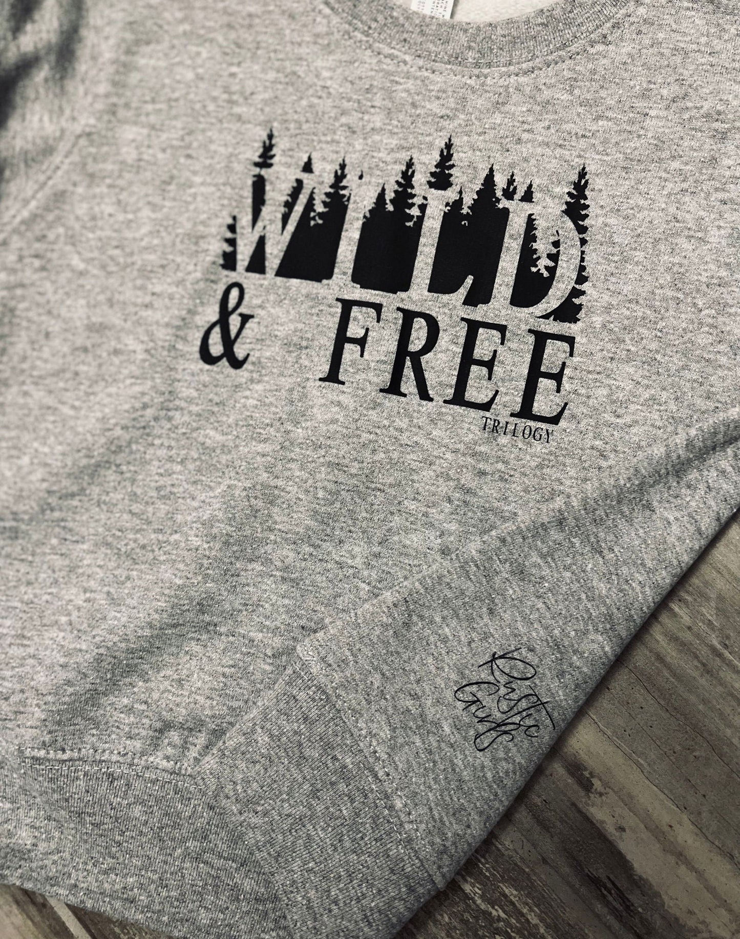 Wild and Free Toddler Crewneck - Velora Luxury Fashion