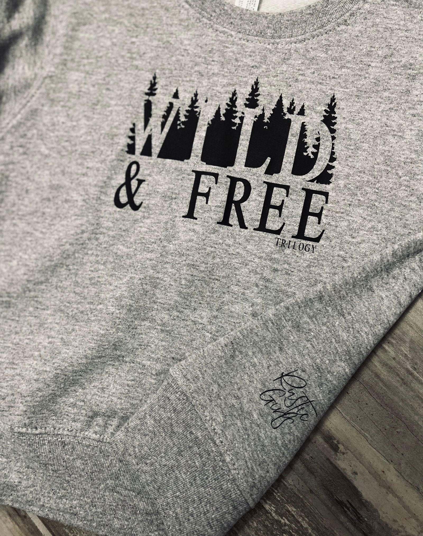 Wild and Free Toddler Crewneck - Velora Luxury Fashion