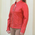 Women's Classic Leather Jacket - Velora Luxury Fashion