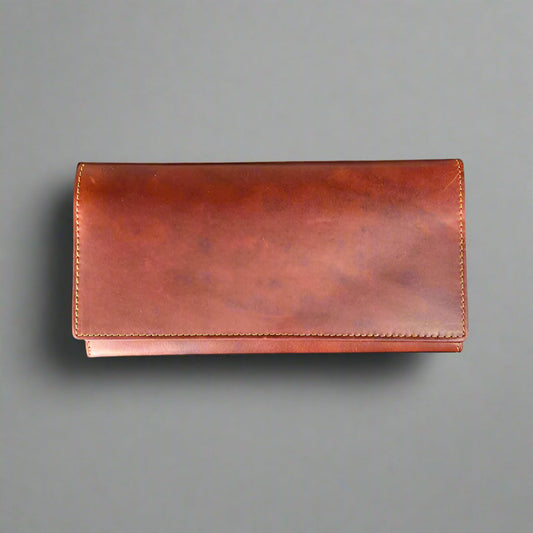 Women’s Cow Leather Flap Wallet - Velora Luxury Fashion