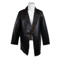 Women's Leather Trench Coat | Leather Jacket - Velora Luxury Fashion