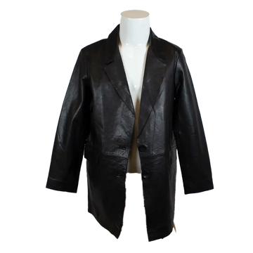 Women's Leather Trench Coat | Leather Jacket - Velora Luxury Fashion