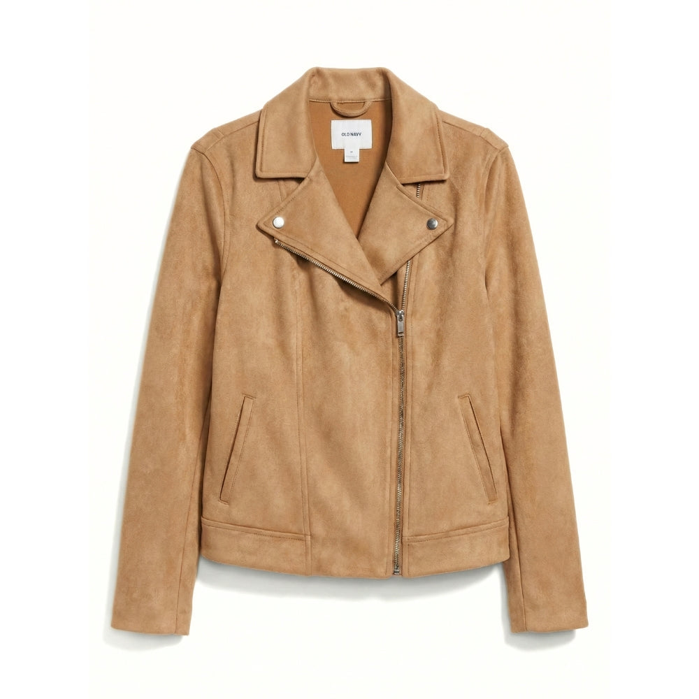 Women's [M] Sueded-Knit Moto Jacket | Old Navy - Velora Luxury Fashion