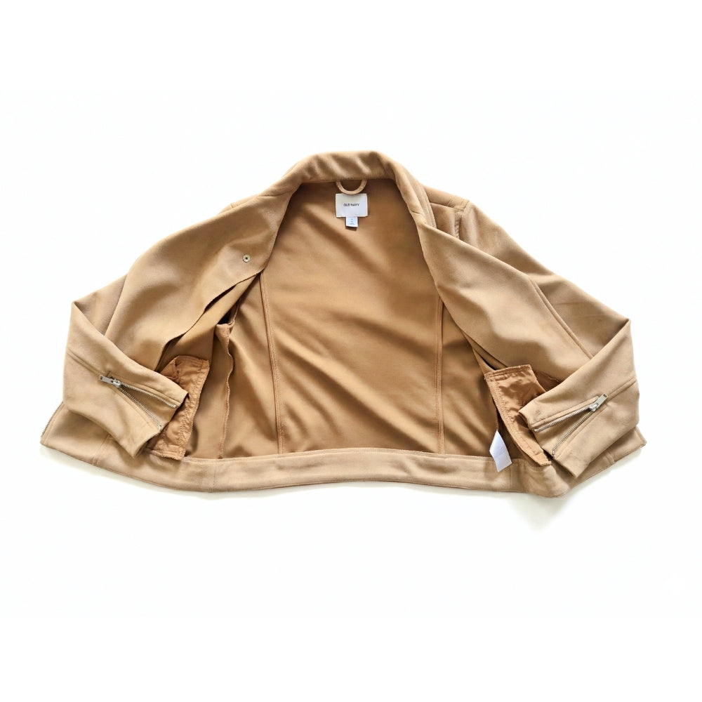 Women's [M] Sueded-Knit Moto Jacket | Old Navy - Velora Luxury Fashion