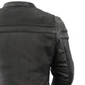 Women's Motorcycle Jacket. Vented Cowhide with Zip-Out Thermal Liner - Velora Luxury Fashion