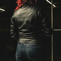 Women’s Motorcycle Leather Jacket. Lightweight Cowhide with Armor Pockets - Velora Luxury Fashion