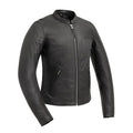 Women’s Motorcycle Leather Jacket. Lightweight Cowhide with Armor Pockets - Velora Luxury Fashion