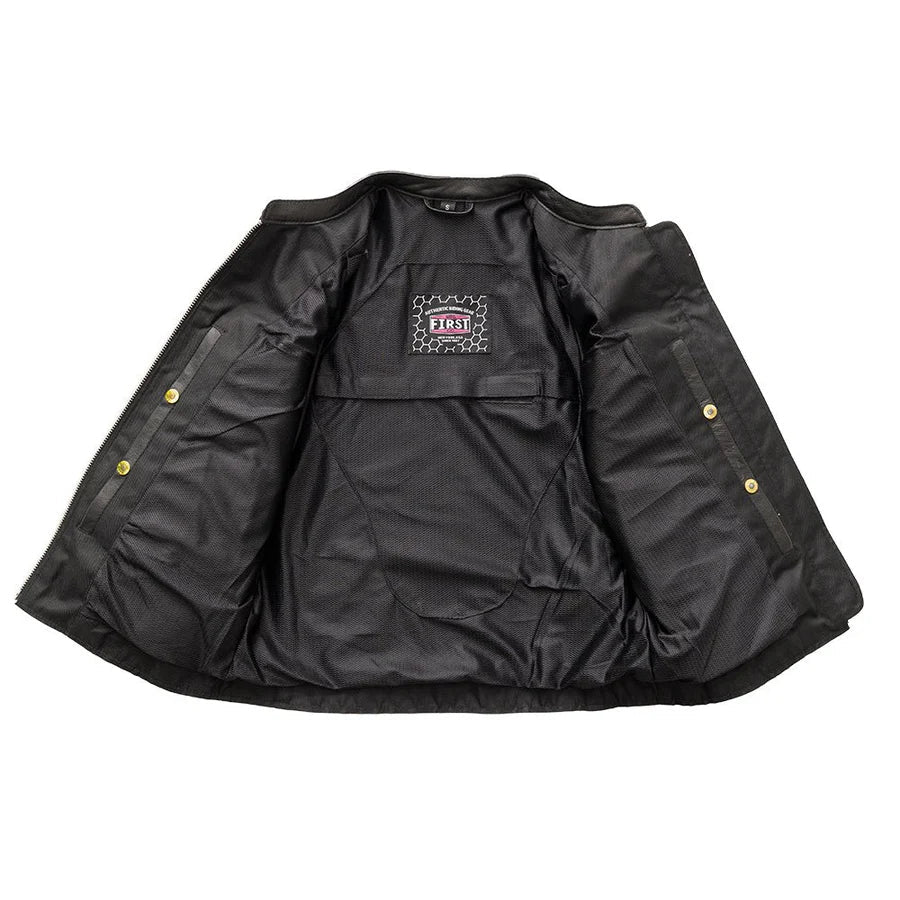 Women’s Motorcycle Leather Jacket. Lightweight Cowhide with Armor Pockets - Velora Luxury Fashion