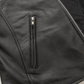 Women’s Motorcycle Leather Jacket. Lightweight Cowhide with Armor Pockets - Velora Luxury Fashion
