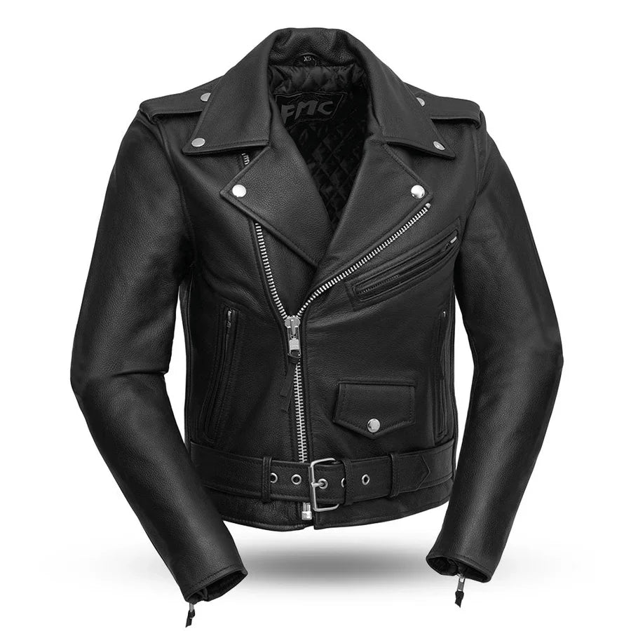 Women’s Motorcycle Leather Jacket. Quilted Thermal Liner & Cowhide - Velora Luxury Fashion