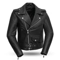 Women’s Motorcycle Leather Jacket. Quilted Thermal Liner & Cowhide - Velora Luxury Fashion