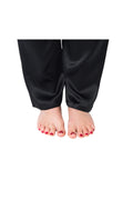 Women's Mulberry Silk Pajama Set Black - Velora Luxury Fashion