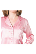 Women's Mulberry Silk Pajama Set Pink - Velora Luxury Fashion