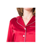 Women's Mulberry Silk Pajama Set Red - Velora Luxury Fashion