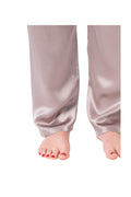 Women's  Mulberry Silk Pajama Set Taupe - Velora Luxury Fashion