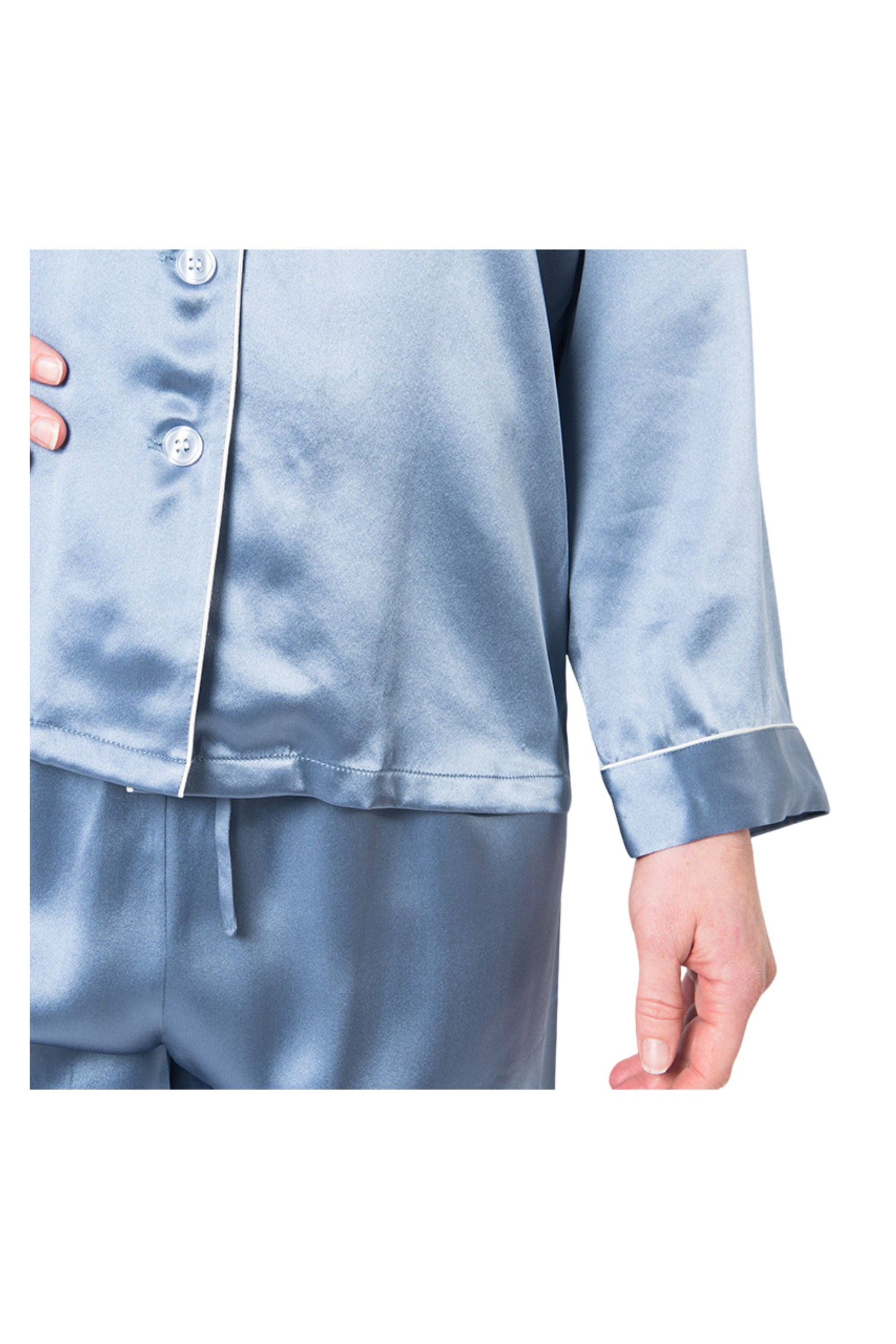 Women's  Mulberry Silk Pajama Set Twilight - Velora Luxury Fashion