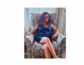Women's Short Nightgown Mulberry Silk  Navy - Velora Luxury Fashion