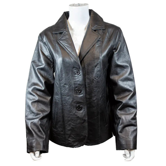 Women's Blazer Stitched Leather Jacket Boutique of Leathers/Open Road
