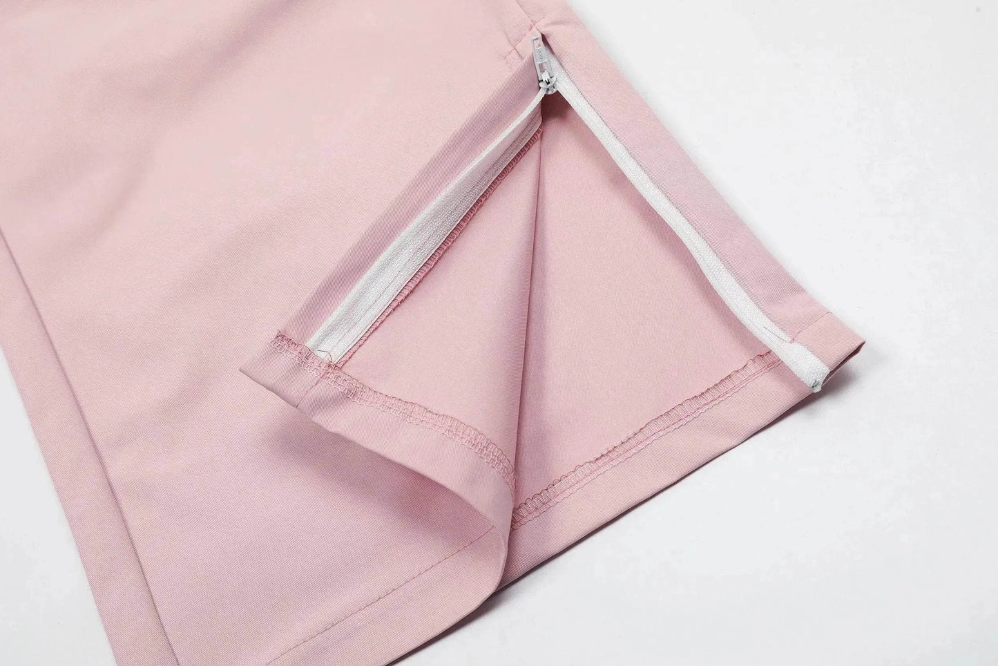 Women's Retro Pleated Pink Overalls