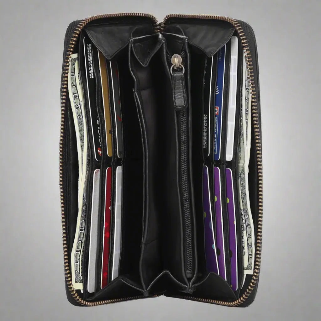 Women's Zip Around Wallet Boutique of Leathers/Open Road