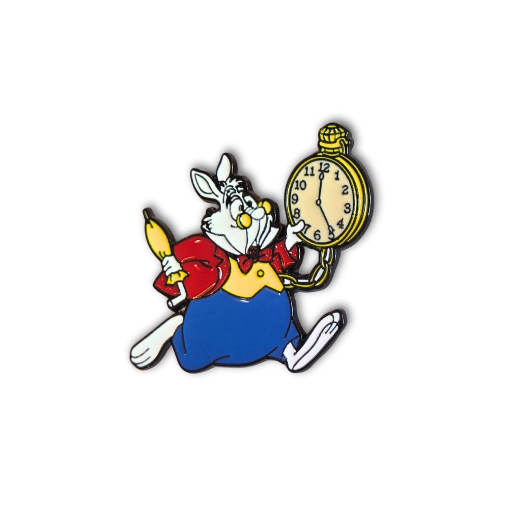 White Rabbit with Pocket Watch (Yellow) | Collectible Pin - Velora