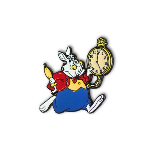 White Rabbit with Pocket Watch (Yellow) | Collectible Pin - Velora