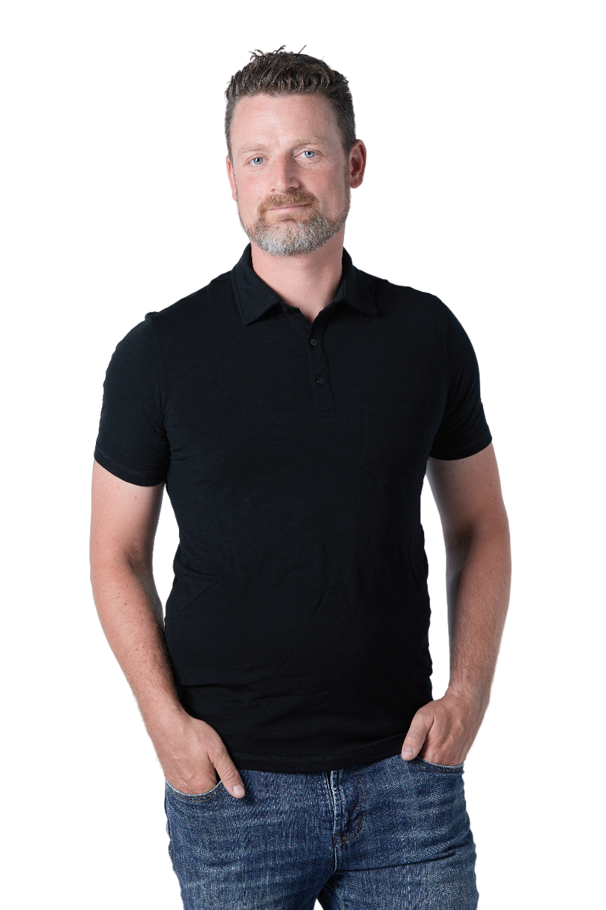 Men's 100% Merino Wool Golf Shirt (with pocket) 175 GSM - Lightweight - Velora