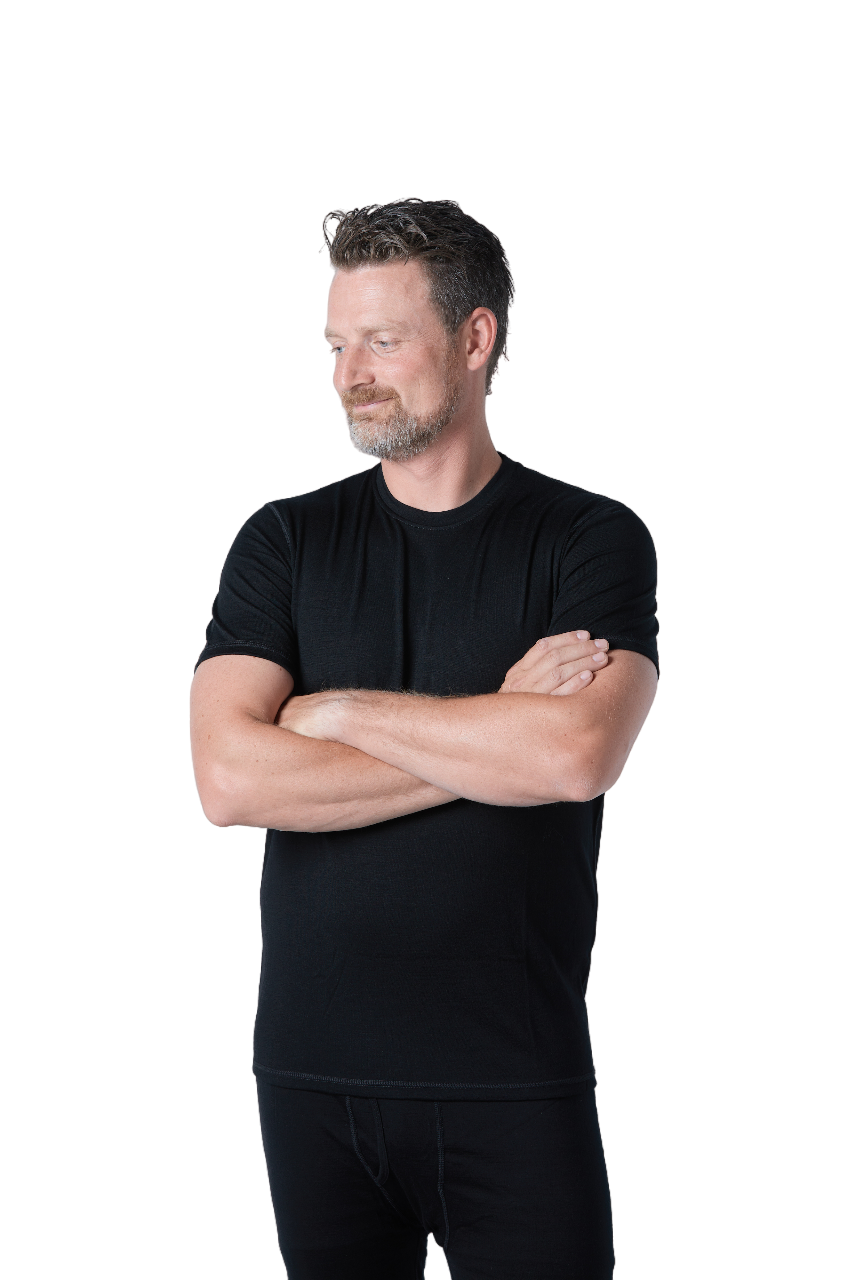 Men's 100% Merino Wool Short Sleeve T-Shirt 180 GSM - Lightweight - Velora