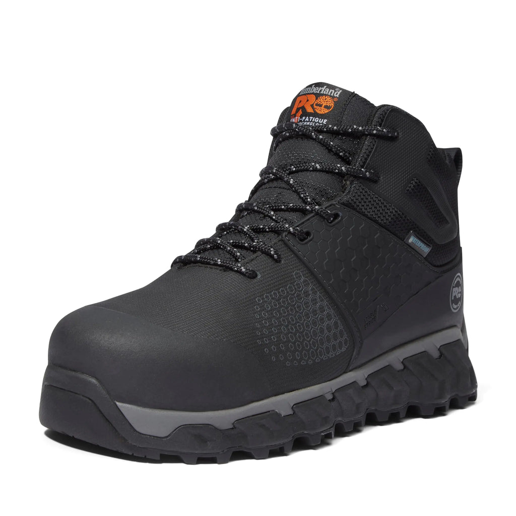 Timberland PRO Mens Ridgework Composite Safety Toe Waterproof Industrial Hiker Work Boot Black 7.5