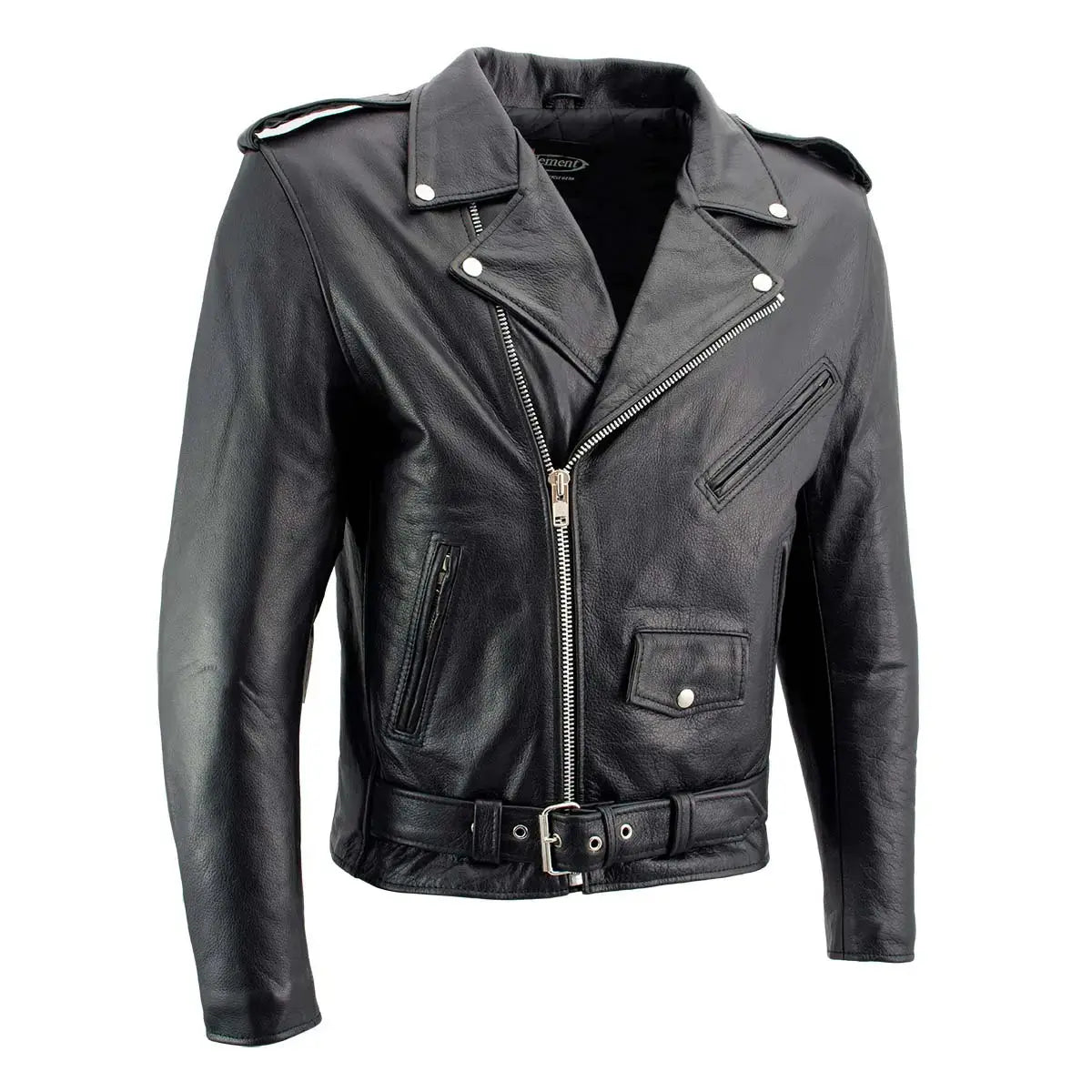 X Element Men's Leather Motorcycle Jacket - Velora Luxury Fashion