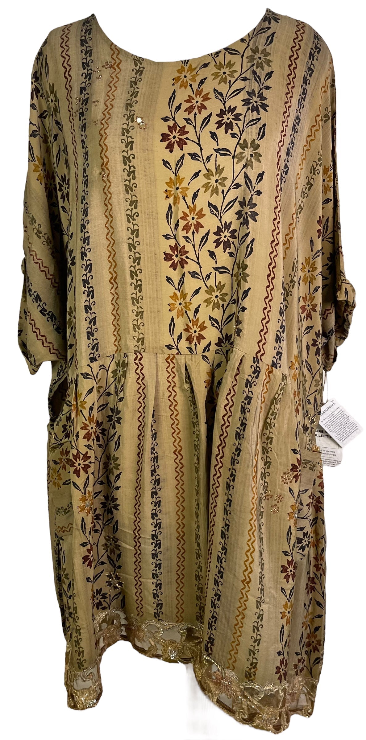 PRC3800 Avatar Pure Silk Boxy Babydoll Dress - Velora