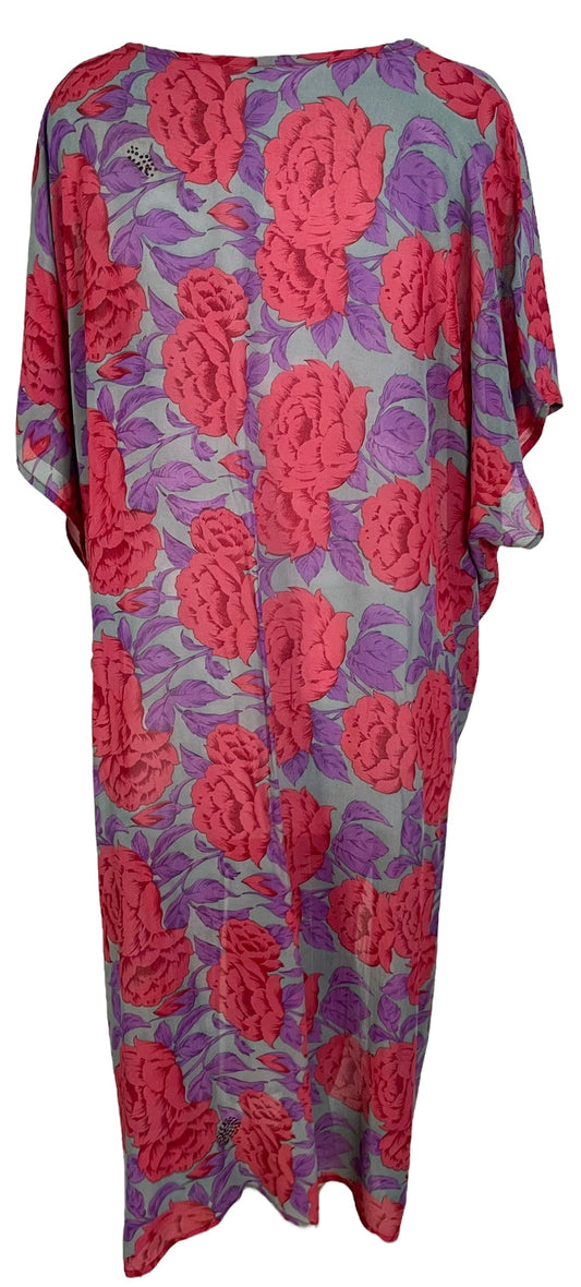 PRG5829 Sheer Avatar Pure Silk Maxi Kaftan - Velora