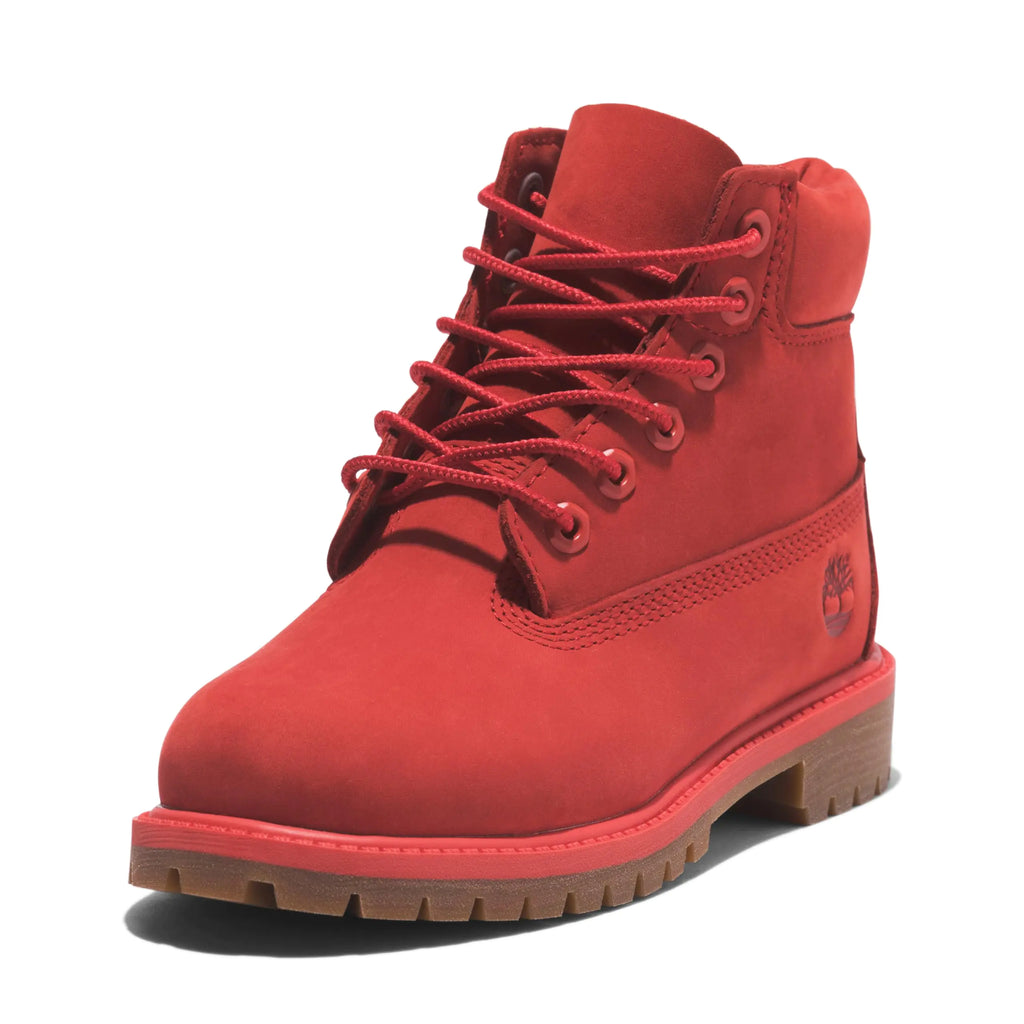 Timberland Boys' Premium 6" Red Waterproof Boot