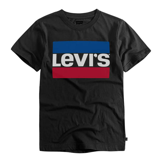 Levis Boys Black Logo Tee Medium