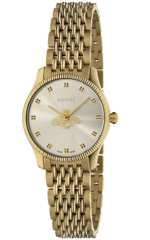 GUCCI G-TIMELESS SLIM Yellow Gold PVD Watch YA1265021 - Velora