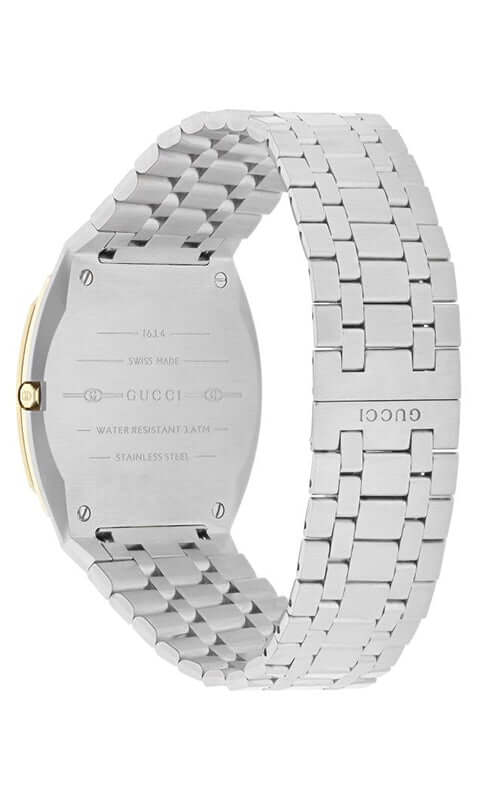 GUCCI 'GUCCI 25H' Steel and 18k Gold Plated Watch YA163403 - Velora