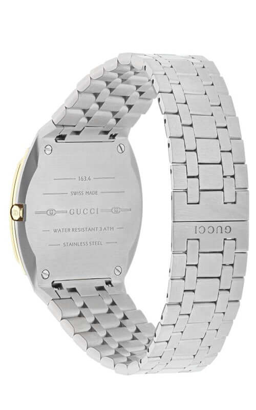 GUCCI 'GUCCI 25H' Steel and 18k Gold Watch YA163405 - Velora
