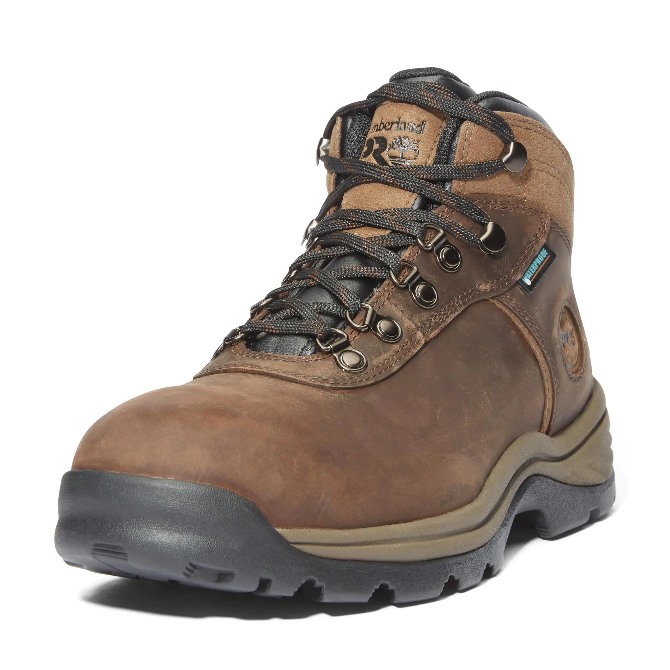 Timberland PRO Mens Flume Work Steel Safety Toe Waterproof Industrial Hiker Boot Brown-2024 New 7.5 Wide