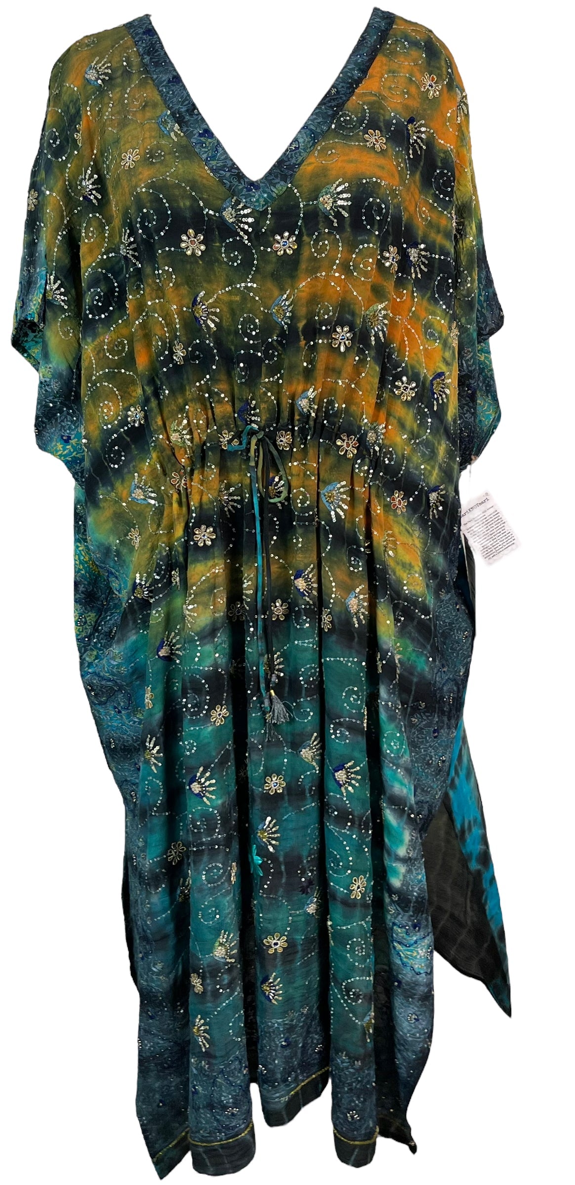 PRC6394 Avatar Pure Silk Maxi Kaftan - Velora