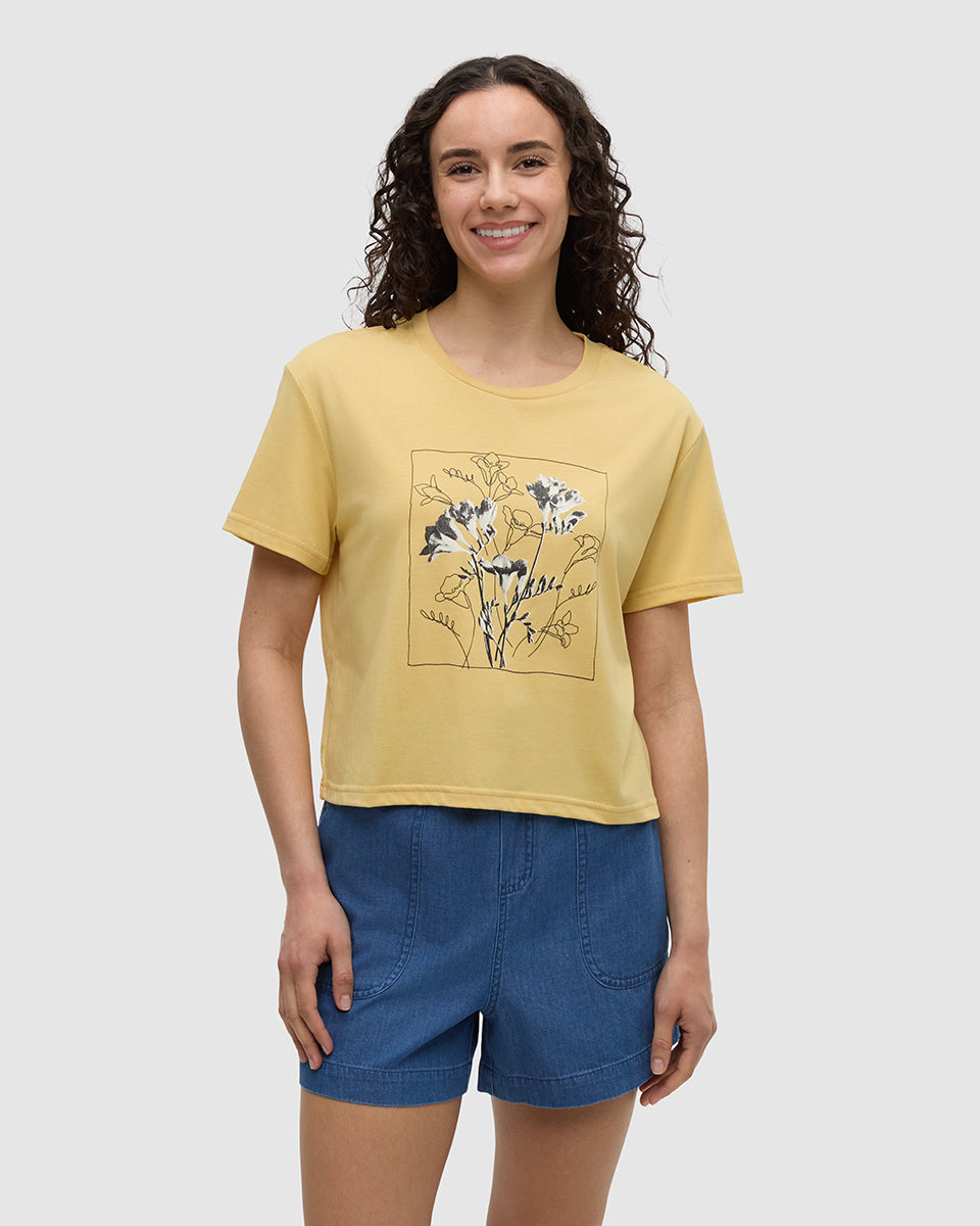 Floral Crop T-Shirt