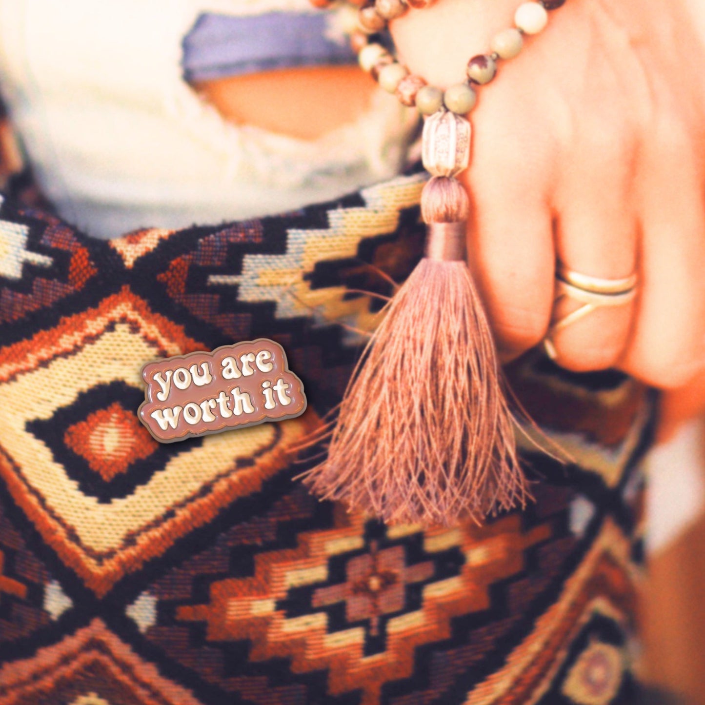 You Are Worth It | Collectible Pin - Velora Luxury Fashion