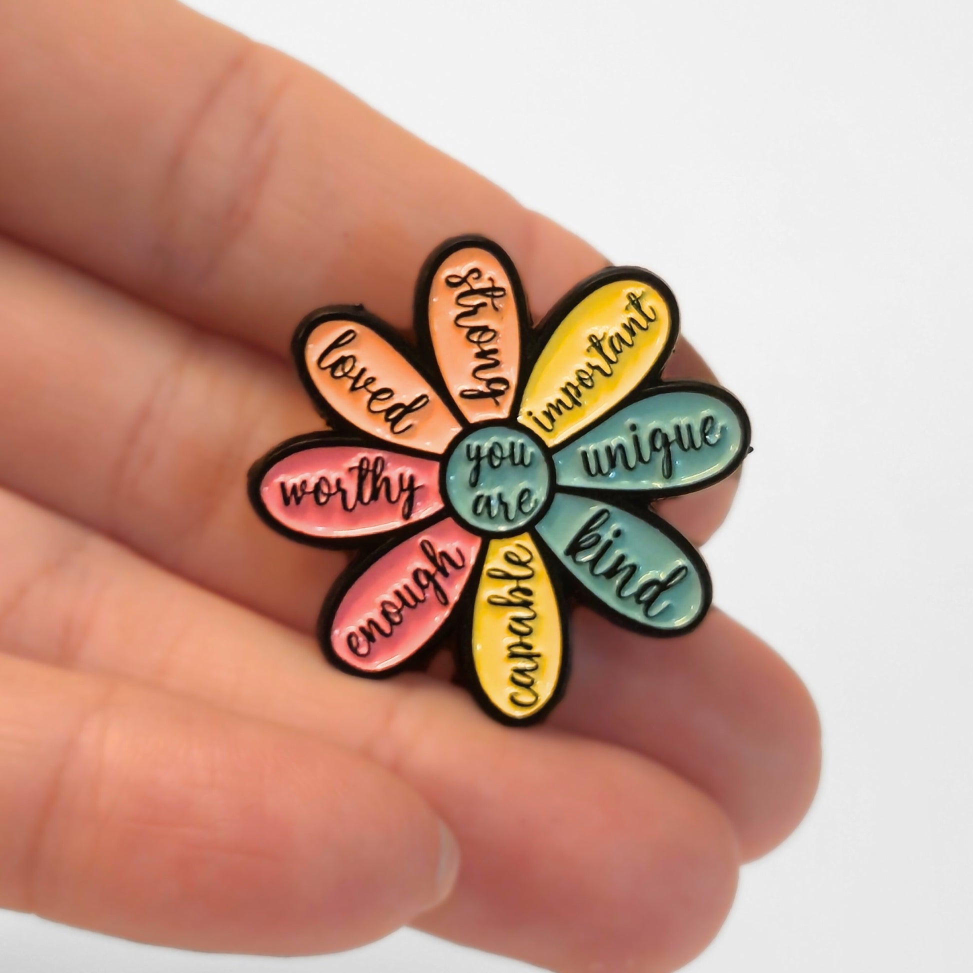 You Are (Kind Capable Enough Worthy Loved Strong Important Unique) | Collectible Pin - Velora
