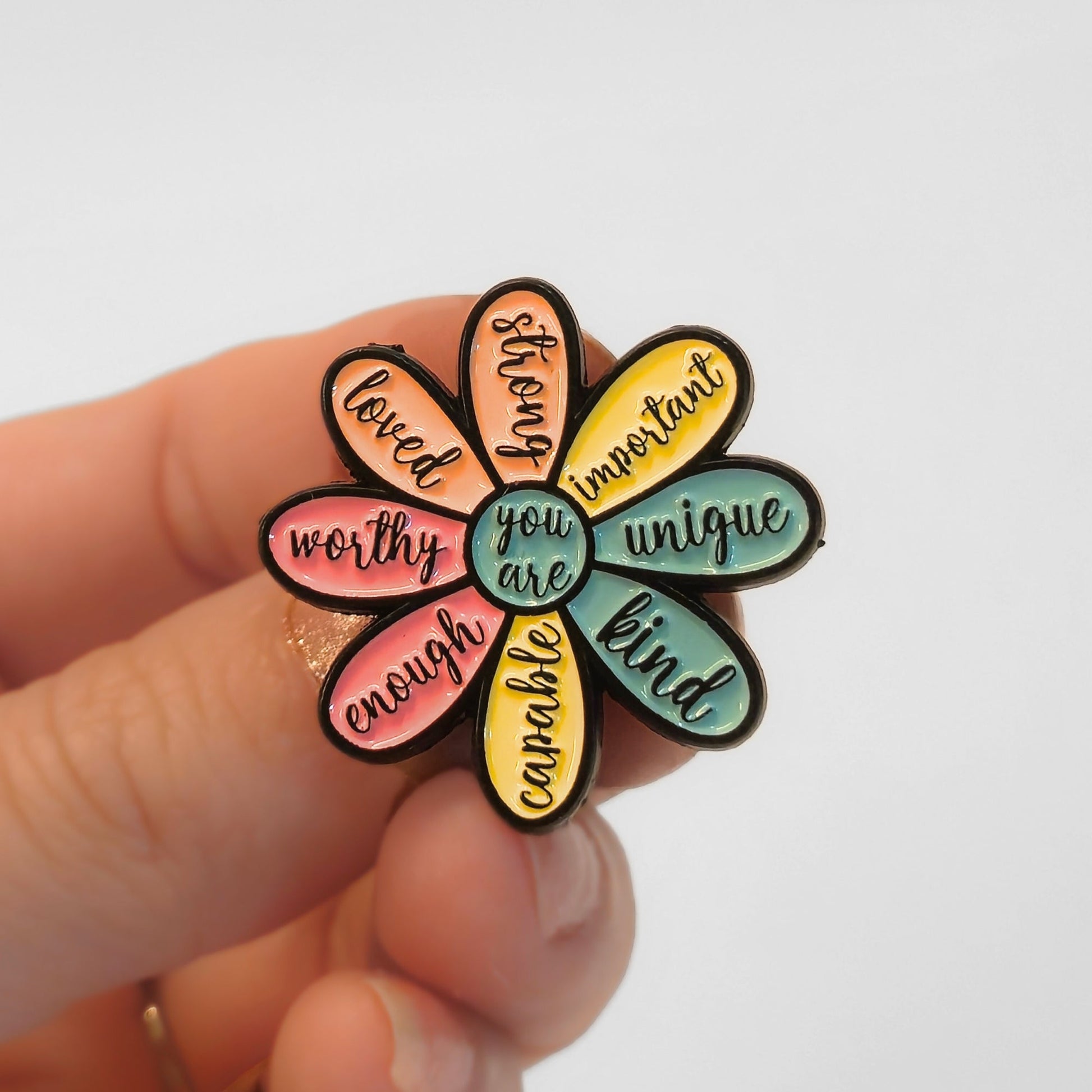 You Are (Kind Capable Enough Worthy Loved Strong Important Unique) | Collectible Pin - Velora