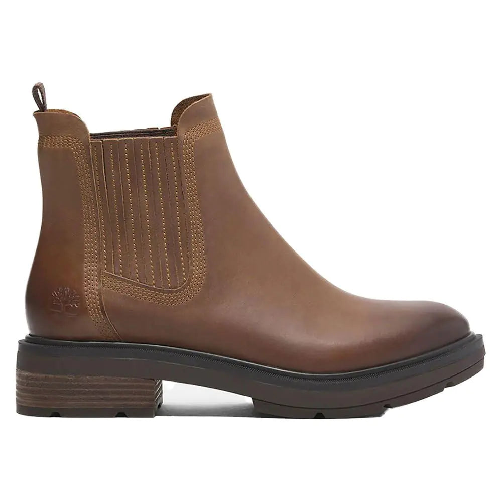 Timberland Womens Brimfield Mid Fashion Boot Medium Brown Full Grain 9 Wide